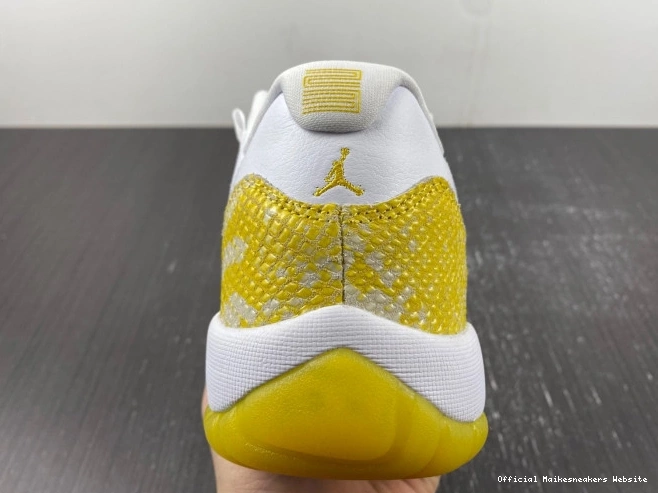 Official Maikesneakers AH7860-107 Snakeskin Low Air Jordan WMNS Yellow 11 0630